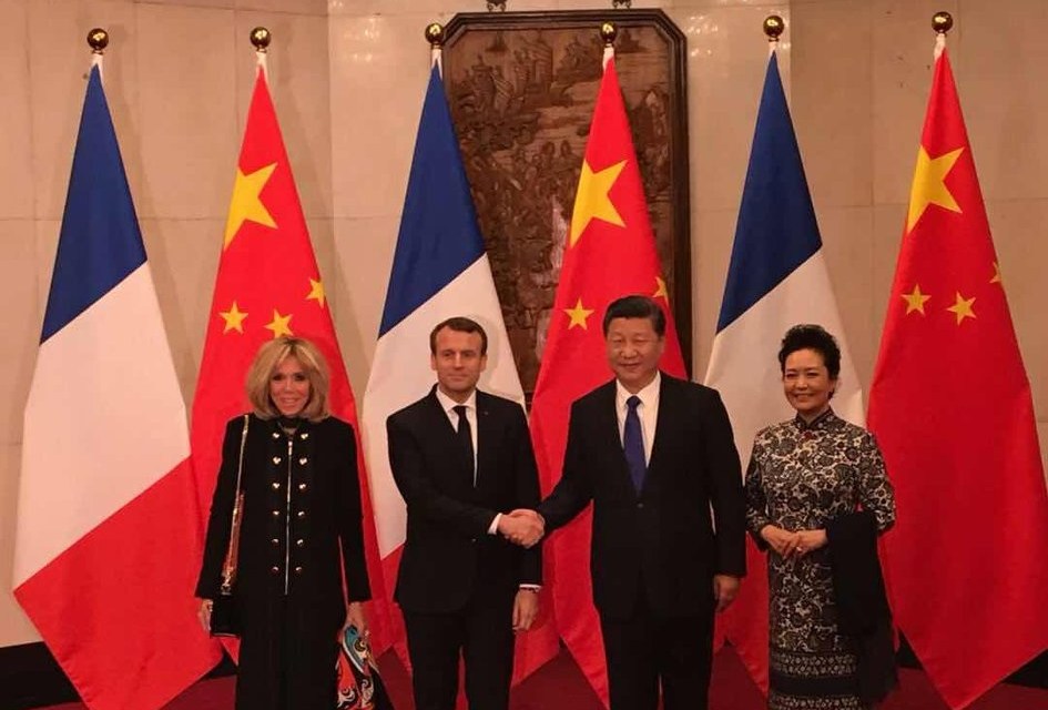 Rencontre du Président Macron et Xi Jinping